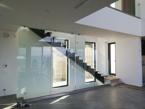 Project: Minimal Glass Applications in a Luxury Residence - Patras Greece